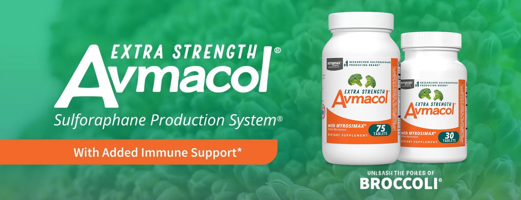 Avmacol Extra Strength now available in a larger count size, and with added Immune Support.